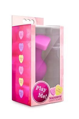 Анальний плаг PLAY WITH ME CANDY HEART BE MINE PINK