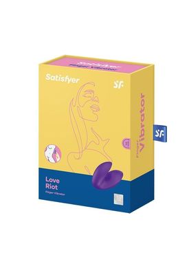 Вибратор на палец Satisfyer Love Riot Purple, 12 вариантов использования