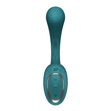 Вагінально-кліторальний вібратор Satisfyer G for Goddess 2 Bottle Green, 2 мотори