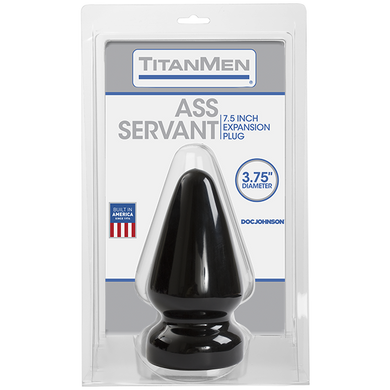 Пробка для фистинга Doc Johnson Titanmen Tools - Butt Plug 3.75 Inch Ass Servant, диаметр 9,4см