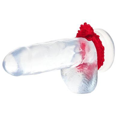 Ерекційне кільце &ndash; дракон Creature Cocks Rise of the Dragon Silicone Penis Ring &ndash; Red, діаметр 4 см