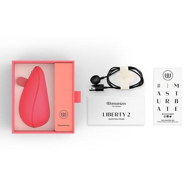 Вакуумный клиторальный стимулятор Womanizer Liberty 2 Vibrant Rose