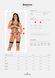 Боди из стреп с доступом Obsessive Badossa crotchless teddy L/XL, черный