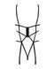 Боди из стреп с доступом Obsessive Badossa crotchless teddy L/XL, черный