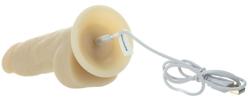 Фаллоимитатор с вибрацией и ротацией Naked ADDICTION Chris 7&Prime; Rotating & Vibrating Dong, пульт ДУ