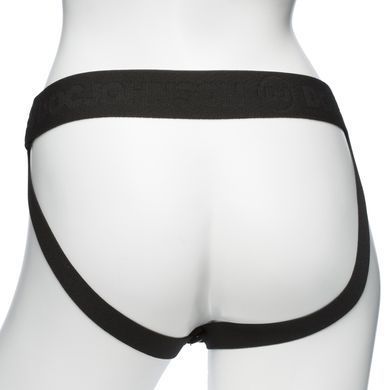 Страпон унісекс Doc Johnson Body Extensions &ndash; Be Aroused, вібрація, пульт керування, порожня насадка