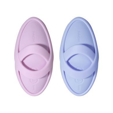 Смарт-вібратор для клітора Svakom Echo 2 Pink Lilac, підігрів до 38 &deg;C, знімна насадка на палець