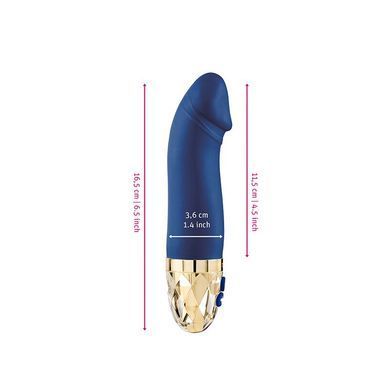 Вибратор Mystim Real Deal Neil Blue, мощный мотор, 8 режимов