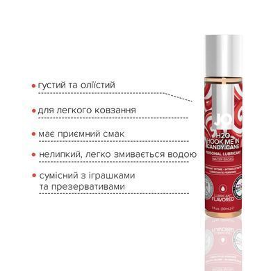 Лубрикант на водной основе JO H2O &ndash; Candy Cane без сахара, растительный глицерин (30 мл)
