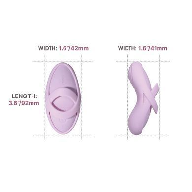 Смарт-вібратор для клітора Svakom Echo 2 Pink Lilac, підігрів до 38 &deg;C, знімна насадка на палець