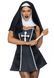 Костюм монашки Leg Avenue Naughty Nun XS, платье, головной убор