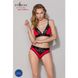 Эластичный топ с кружевом Passion PS001 TOP S, red-black