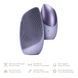 Електронна звукова термо щітка для обличчя GESKE Sonic Thermo Facial Brush 6в1 purple