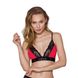 Еластичний топ з мереживом Passion PS001 TOP S, red-black