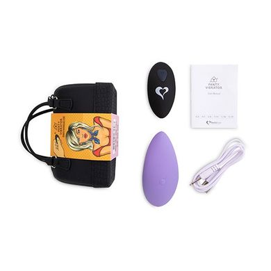 Вибратор в трусики FeelzToys Panty Vibrator Purple с пультом ДУ, 6 режимов работы, сумочка-чехол