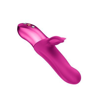 Пульсатор з вібрацією кліторального відростка Fun Factory BI STRONIC FUSION Magenta, 2 мотори