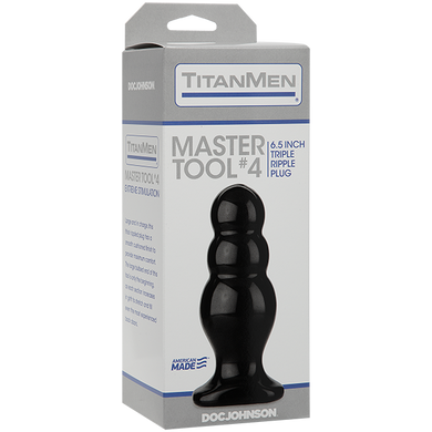 Анальный стимулятор Doc Johnson Titanmen Tools - Master, диаметр 6,6см