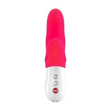 Вибратор-кролик Fun Factory MISS BI pink/white, 2 независимых мотора, диаметр 4,2 см