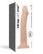 Насадка для страпона Strap-On-Me Dual Density Dildo Flesh L, диаметр 3,7см, двухслойная, гибкая