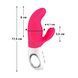 Вибратор-кролик Fun Factory MISS BI pink/white, 2 независимых мотора, диаметр 4,2 см