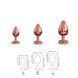 Металева анальна пробка із прикрасою у вигляді кристалу Dorcel - Diamond Plug L