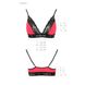 Эластичный топ с кружевом Passion PS001 TOP XL, red-black