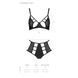 Розпродаж!!! Комплект з екошкіри Passion Tamaris Set black S/M, бюстгальтер та трусики