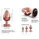 Металева анальна пробка із прикрасою у вигляді кристалу Dorcel - Diamond Plug L