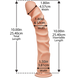 Фалоімітатор Doc Johnson The D - Ragin D - 10 Inch Without Balls - ULTRASKYN, діаметр 3,8 см