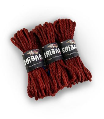 Джутова мотузка для шібарі Feral Feelings Shibari Rope, 8 м червона