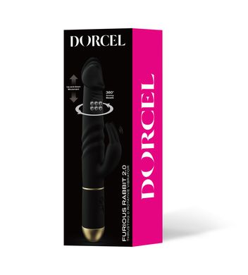 Вибратор Dorcel Furious Rabbit 2.0 с возвратно-поступательными движениями головки, перезаряжаемый