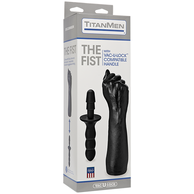 Кулак для фістинга Doc Johnson Titanmen The Fist with Vac-U-Lock Compatible Handle, діаметр 7,6 см