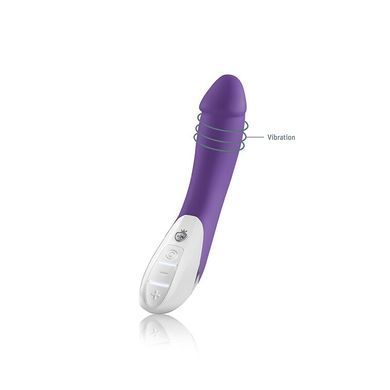 Потужний вібратор Mystim Terrific Truman Purple з двома моторами і вираженою головкою