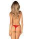 Трусики з доступом Obsessive Ingridia crotchless thong XS/S, червоні