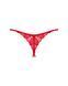 Трусики з доступом Obsessive Ingridia crotchless thong XS/S, червоні