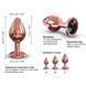 Металева анальна пробка із прикрасою у вигляді кристалу Dorcel - Diamond Plug M