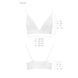 Эластичный топ с кружевом Passion PS001 TOP L, white