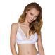 Эластичный топ с кружевом Passion PS001 TOP L, white