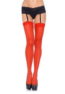 Сексуальні панчохи під підв&rsquo;язки Leg Avenue Sheer Stockings Red, one size