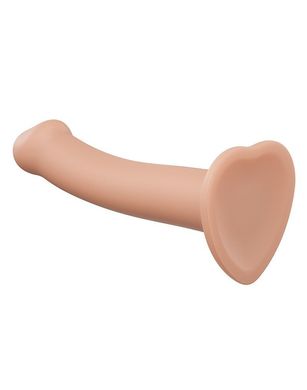 Насадка для страпону Strap-On-Me Dual Density Dildo Flesh XL, діаметр 4,5 см, двошарова, гнучка