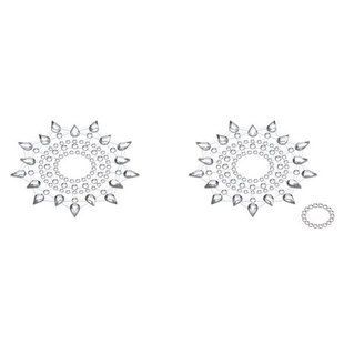 Пэстис из кристаллов Petits Joujoux Gloria set of 2 - Silver, украшение на грудь