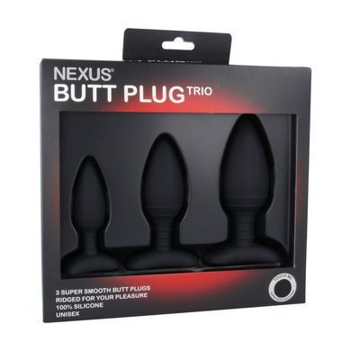 Набір анальних пробок Nexus Butt Plug Trio, макс. діаметр 3&ndash;4&ndash;5 см