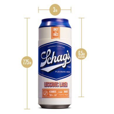 Мастурбатор &ndash; банка пива Blush Schag's Luscious Lager Masturbator Frosted, самосмазывающийся, вакуум