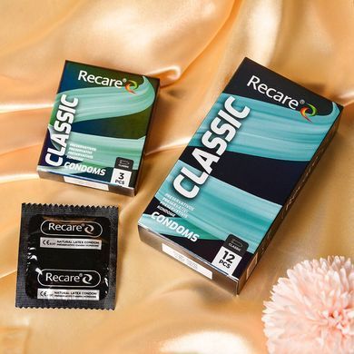 Презервативи Holographic Recare Classic Condoms 12 шт, класичні