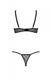 Еротичний комплект Passion MARINA SET WITH OPEN BRA, XXL/XXXL, black, відкриті чашки