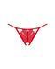 Трусики з доступом Obsessive Ingridia crotchless thong M/L, червоні