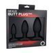 Набір анальних пробок Nexus Butt Plug Trio, макс. діаметр 3&ndash;4&ndash;5 см