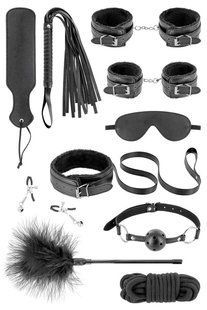 Набор для BDSM Fetish Tentation SM Bondage Box in vegan leather 10pcs