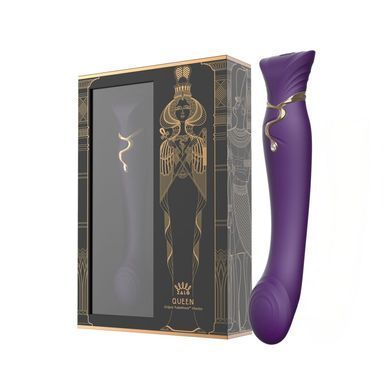 Смартвибратор Zalo &mdash; Queen Twilight Purple, пульсирующая жемчужина, кристалл Swarovski