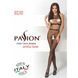 Бодістокінг Passion BS048 black, комбінезон, імітація колгот та відкритого топа